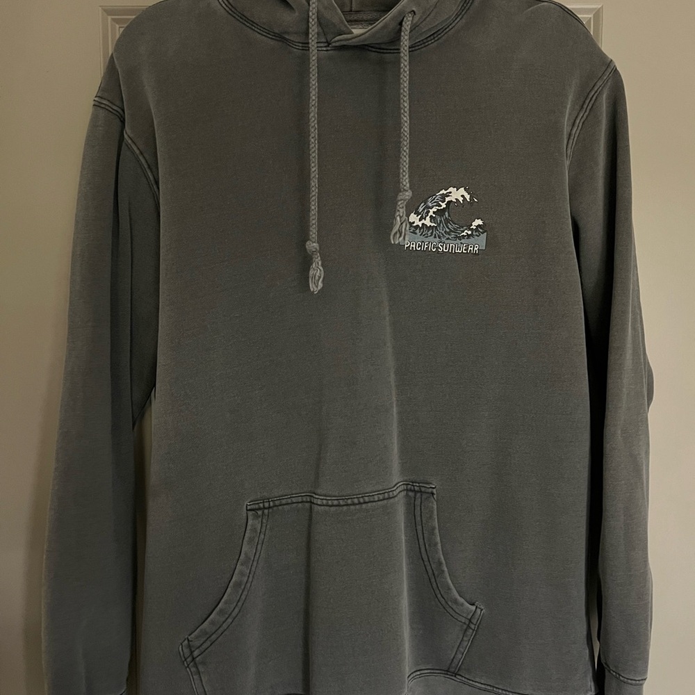 PacSun Gray Sweatshirt Relaxed Fit Hoodie